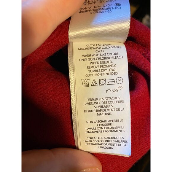 Polo by Ralph Lauren Men's 1/4 Zip Pullover Size M Estate Rib Red - Picture 10 of 14